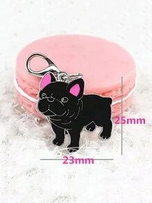 1 Metal Fashion Hot Pet Key Chain Dog Pendant Animal Enamel Keychain Women Bag Jewellery Girlfriend Gift Car Accessories Bag Charm School Cartoon Animal Cute Goth Y2k Bag Accessories Lanyards With Id Holder Car Accessories Bag Charms Christmas Car Accessories Teacher Sister Gift Ideas - Multicolor - View 12