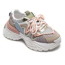 Women's Chunky Sporty Sneakers | Bold Profile - Multicolor - View 3