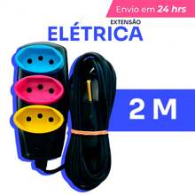 Electrical Extension 2/3/5/10 Meters Bivolt Three-Pole Colored Sockets - Multicolor - View 6