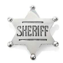 Sheriff Badges, Western Police Vest Badge, Deputy Sheriff Badge, Cowboy Party Decoration Badge,Makeup Ball Costume Props Party Favors Supplies, Police Badge Medallion Pins For Carnival Prizes, Party Bag Gift Fillers