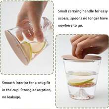 1/2/6pcs Macaron Colored Silicone Cup Lid - Heat-Resistant, Dustproof, Food Safe Circular Lid, Suitable For Tea And Water Cups, Very Suitable For Household Use