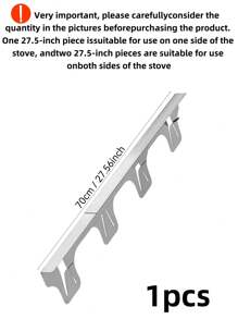 2 件不锈钢炉缝盖、炉槽填充材料、炉顶装饰套件、炉槽盖、耐热易清洁、适用于炉顶与柜台之间的保护、易于伸缩、长度 13.8 英寸至 27.5 英寸、宽度 0.79 英寸 - 多色A - 查看 10