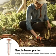 1pc Garden Seed Dispenser, Mini Handheld Flower Seed Injector Sower Seeder Garden Planting Tool - Multicolor - View 6