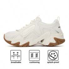 Skechers Pantofi sport casual STAMINA 3.0, model retro, cu amortizare, pentru femei, pentru mersul pe jos și sport zilnic. Pentru mărimile 37 și peste, se recomandă comandarea cu jumătate de mărime mai mică. 896151-NAT