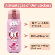 Pegatinas de vaquera disco, paquete de 55 unidades, pegatinas de vaquera de moda rosa, calcomanías y pegatinas de vinilo para portátil, suministros para fiestas como regalos (DiscCwgirl) papelería manualidades libro de sticker estikers - Multicolor - Ver 8