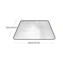 1 件四季露营垫，多种尺寸可选 - 78 英寸耐用铝箔 + EPE 面料，便携式可折叠户外野餐垫和帐篷垫，公园座椅垫，野餐毯，易于清洁和手洗