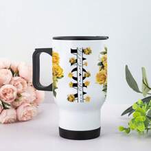 4 piezas Pegatinas de transferencia DTF UV con el mejor patrón floral de mamá para vasos Libbey de 16 onzas - Calcomanías resistentes para tazas, botellas, útiles escolares y manualidades DIY - Diseño de envoltura resistente al agua y reutilizable de fácil aplicación - Regalo perfecto para el Día de la Madre