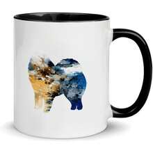 Funny Dog Puppy Black White Ceramic Coffee Mug 11oz Samoyed Dog Silhouette Colorful Ink Coffee Cup Humorous Tea Milk Juice Mug Novelty Dog Gifts For Colleagues Girl Boy Classmate Teacher Kids11oz Ceramic Coffee Mug - Valentine's Day, Birthday,Woman's Day Gift, Easter Day Gift Idea For Dad Mom Friends Girlfriend Boyfriend - Style-12 - View 5