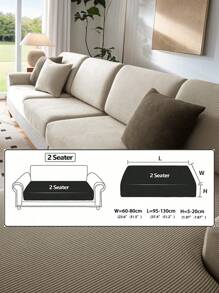 1 szt. Elastyczny wodoodporny pokrowiec na sofę żakardową, pokrowce na sofę modułową, odporne na zużycie, rozciągliwe pokrowce na sofę, zmywalne, miękkie pokrowce na poduszki na sofę, antypoślizgowe pokrowce na meble, pokrowce na sofę dla zwierząt