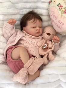 19-Inch Reborn Baby Dolls Girl Lifelike Baby Dolls Realistic Reborn Doll Girl Soft Body Eyes Closed Newborn Real Life Baby