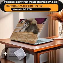 DIY Customizable Text, Photo Compatible With MacBook Air Protective Case, Available In 13/14/15/16 Inch Laptop Shells, Includes Keyboard Cover - DIY - View 24