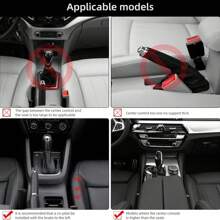 Apoyabrazos ajustable para coche con portavasos, organizador de espacio entre asientos de coche de piel PU, extensión de apoyabrazos con ajuste de altura, cómodo descansabrazos con caja de almacenamiento y portavasos, almohadilla ajustable de apoyabrazos central cómoda - Como se muestra en la imagen - Ver 9