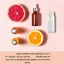 Hydra Needle Titanium Needle Tool And Serum Applicator - Cosmetic Derma Roller Tool For Face,Beard Growth