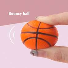 3Pcs/10Pcs 4cm Cat Toys Balls - Basketball, Soccer Ball, Mini Basketball, Bouncy Balls, Assorted Colors