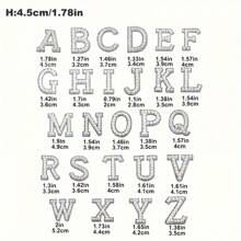 26pcs Colorful Crystal Rhinestone & Faux Pearl Letter Patches - Fashionable Accessories For Clothing & Bags - Suitable For DIY Fashion Enthusiasts - Great For Customizing Bags, Jackets And Shoes