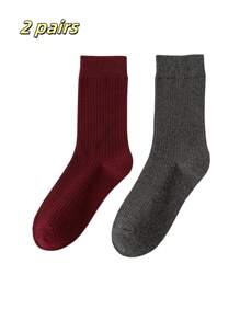 1pair/2pairs/3pairs/6pairs Women's Random Color Fashionable Bubble Pile Socks, Comfortable, Breathable, Classic, European Style, Knee-High, Casual Scrunch Socks, Fall