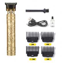 SOKANY USB Rechargeable Multi-Function Hair Clipper, Compact And Convenient, Professional-Grade Stainless Steel Cutter Head, The Blade Can Be Cleaned With A Cleaning Brush, Equipped With 4 Professional Trimming Accessories, Embossed Design Of The Body, Hidden Charging Port At The Bottom, Used For Precise Cutting And Styling Design,