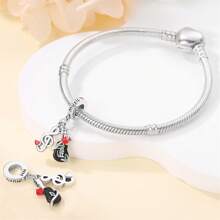 925 Sterling Silver Women's Jewelry Lipstick Perfume High Heels Imitation Series Charms Dress And Flower Charms Red High Heels Charms Suitable For Women's Bracelets DIY Jewelry Making And Daily Clothing Matching Jewelry Decoration Suitable For Girls