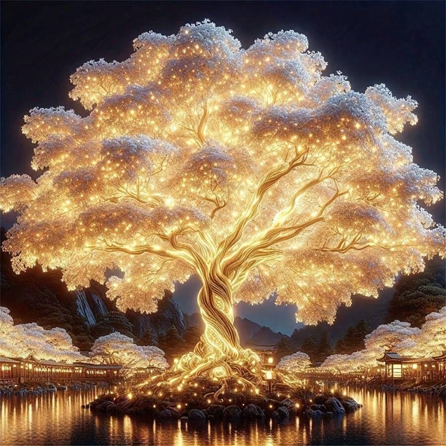 1 Zestaw Malowania Diamentami, Pełny Zestaw Sztuki Diamentowej, Malowanie Kropką Diamentową DIY Do Dekoracji Ściany Domu, Prezenty, Zestaw Sztuki Diamentowej