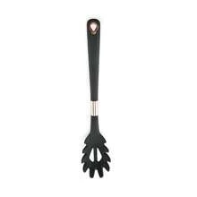 Set de utensilios de cocina de 11 piezas en color oro rosa, utensilios de cocina antiadherentes de silicona con mango de silicona, incluye espátula y soporte, kit de utensilios de cocina y gadgets de silicona - Gris Oscuro - Ver 12