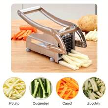 Manual Potato, Cucumber, French Fry Cutting Slicer - Multicolor - View 2