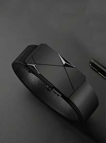 3条/1条男士正装风格腰带，自动扣腰带，用途广泛，适合丈夫、男士和家庭成员的日常生活和正式场合。 - 彩色 - 查看 22