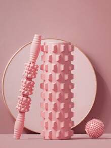 3-In-1 Foam Roller Set, Massage Roller Stick, Massage Ball, Trigger Point Release, Pilates, Yoga - Multicolor - View 1