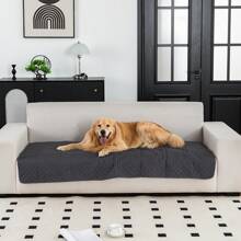 1 件宠物沙发套毯，防水宠物沙发保护套，适用于 1-4 座家具沙发，超声波沙发垫 - 黑色 - 查看 9