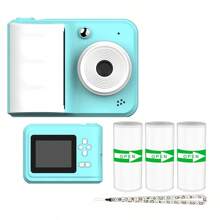 Instant Photo Printing Camera, High-Definition Toy Camera, Small Camera That Can Take Photos And Videos, With A Lanyard For Easy Carrying, A Good Holiday Gift For Family And Friends