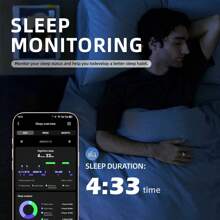 Smart Fitness Tracker Ring For Men & Women - Health, Sleep, Heart Rate, Blood Oxygen & Pressure Monitor, IP68 Waterproof, Compatible With IOS & Android, Remote Camera, Ultra Long Battery Life - 銀色 - 查看 4