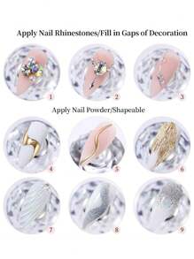 1/2/3Pcs Nail Sealant, Soft Caulking Adhesive, Strong Adhesive Drilling Adhesive, Nail Shop Specific Nail Glue - 無色 - 查看 9