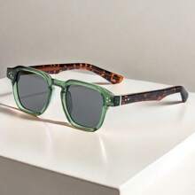 HBK HBK New Casual Glasses - Square Temple Metal Core Fashion Frame,Men's Women's Classic Eyeglasses, Suitable For Outdoor Sports, Travel, Driving & Beach Parties Street Decors Photo Props With Full Package For Summer Beach Vacation,Outdoor,Travel