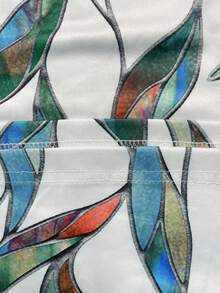 大码女式休闲度假风格无袖连衣裙，带口袋，夏季印花