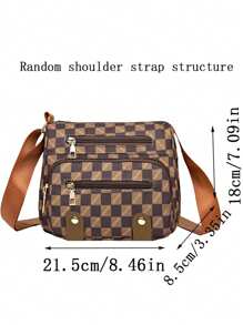 Torba kwadratowa, wielokieszeniowa, nowa, torba na ramię, torba typu crossbody, torba biznesowa, plecak podróżny dla mężczyzn w średnim i starszym wieku, prezent, torba typu sling