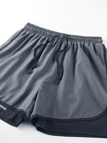 2 Stücke Damen Sommer Sportshorts, integrierte Sicherheitsshorts, geeignet für Yoga, Radfahren, Training, Fitness, Laufen