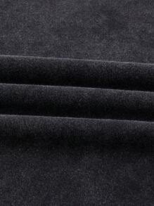 男士重磅美式印花短袖 T 恤，夏季休闲宽松圆领半袖时尚街头潮流 T 恤 - 黑色 - 查看 7