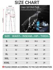 TECTOP Women Hiking Pants Thermal Lined Waterproof Hiking Insulated Softshell Pants Slim With Pockets Outdoor