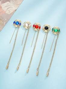 1pc Hollow Design Brooch, Elegant Brooch, Premium Feel Bobby Pin, For Daily Use