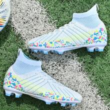 Nuevas zapatillas de fútbol para adolescentes, recomendadas para partidos y entrenamiento escolar, con tacos altos, antideslizante, aptas para adultos y jóvenes, unisex