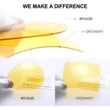 HYCHIC Night-Driving Anti Glare Glasses Yellow Polarized Lens For Foggy/Rainy/Cloudy/Nighttime - UV Protection - 黑色 - 查看 6