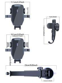 Soporte telescópico multifunción para teléfono con ventosa para salpicadero de coche, ajuste universal