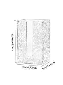 1pc Wall Mounted Tissue Holder,Glacier Pattern Paper Organizer Dispenser,Large Tissue Storage Box For Kitchen,Bathroom,Home, Office