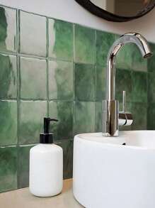 Peel And Stick Square Wall Decals For Effortless Kitchen And Bathroom Makeovers Gifts Birthday Graduation Room Decor Home Decor Wall Decor Bathroom Decor Bedroom Decor Room Decoration Stuff Living Room Decor House Decor Home Decor Living Room Wall Paper Stickers Wallpaper Wall Stickers Wall Sticker - Multicolor - View 2