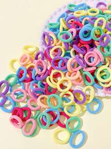Colored Hair Bands For Girls, 100/500/1000pcs/Pack, Polyester Nonwoven Fabric, Mixed Colors - Perfect Gift For Students