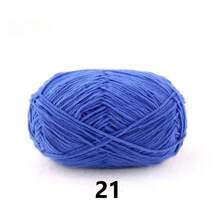 DUWEN 1.5mm Matte Chenille Yarn Doll Thread Handmade Crochet Knitted Material Thin Ice Stripe Thread