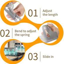 2 件不锈钢炉缝盖、炉槽填充材料、炉顶装饰套件、炉槽盖、耐热易清洁、适用于炉顶与柜台之间的保护、易于伸缩、长度 13.8 英寸至 27.5 英寸、宽度 0.79 英寸 - 多色A - 查看 4