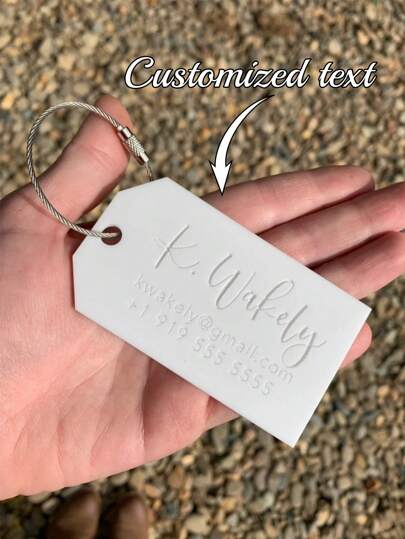 Etiqueta de equipaje de acrílico, Etiqueta de equipaje personalizada, Etiqueta de equipaje, Regalo de damas de honor, Regalo de viaje, Etiqueta de dirección linda, Etiqueta de favor de boda, Texto y letra personalizados Etiqueta de equipaje, Multifuncional, Versátil, Gran capacidad, Ligero, Funcional, Práctico, Todo propósito, Colorido, Lindo, Adorable, Contratado, Gracioso, Kawaii, Y2K, Minimalista, Conmutación, Casual de negocios, Básicos, Personalizado, Único, Personalizado, Regalos ideales para él, Regalos ideales para ella, Ella, Novio, Novia, Familia, Amigos, Para aniversarios, Para cumpleaños, Para vacaciones / vacaciones, Para exteriores / salidas / viajes / senderismo / estadio / deportes / escalada, Para negocios / traslados / trabajo / oficina, Viaje