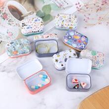 3 件装迷你花形锡罐、珠宝、硬币盒、美甲收纳盒、礼物 - 隨機顏色 - 查看 3