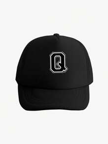 1pc Kid's 26-Letter Baseball Hat, Fashionable And Versatile Mesh Breathable Sun Hat, Suitable For Daily Outings In Spring And Summer, Suitable For Use As A Gift