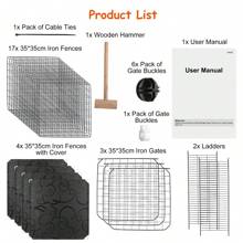 3 Tier Cat Playpen Cage Metal Indoor Cat House Detachable Kitten House With 3 Doors 2 Ladders Large Cat Exercise Place For 1-2 Cats Black